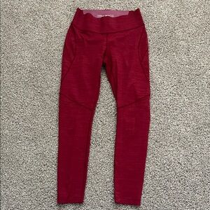 Outdoor Voices Red TechSweat Core 7/8 Leggings Size Small